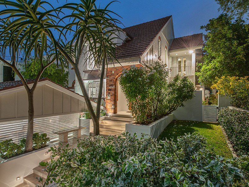 view of the house from the garden