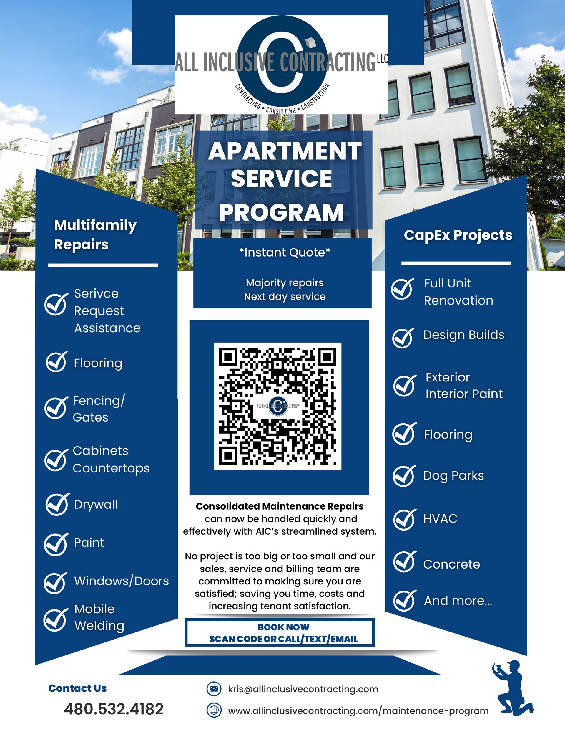 AIC Maintenance Fi — Scottsdale, AZ — All Inclusive Contracting