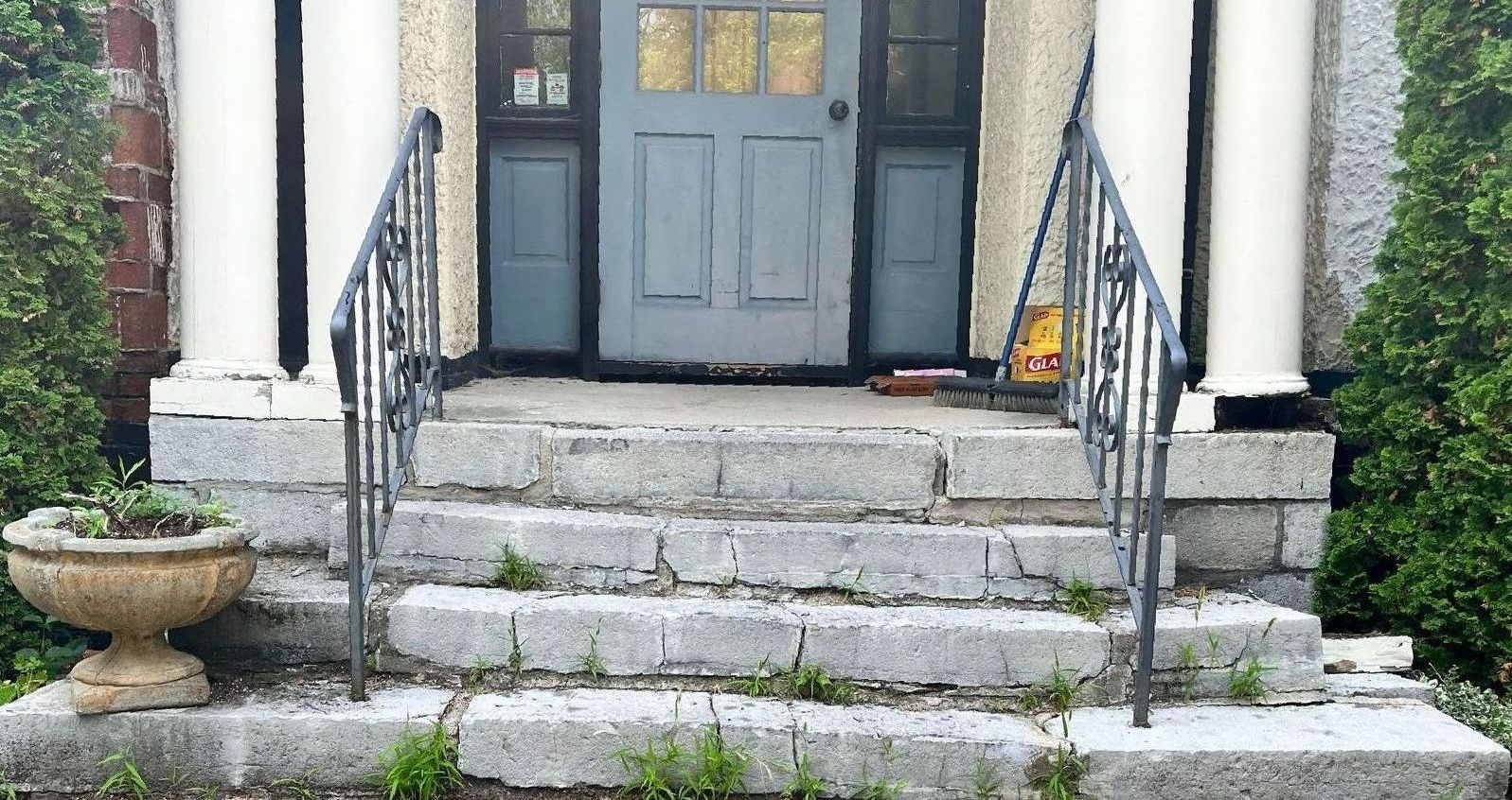 Masonry Project - Limestone Stairs, Kingston Ontario 