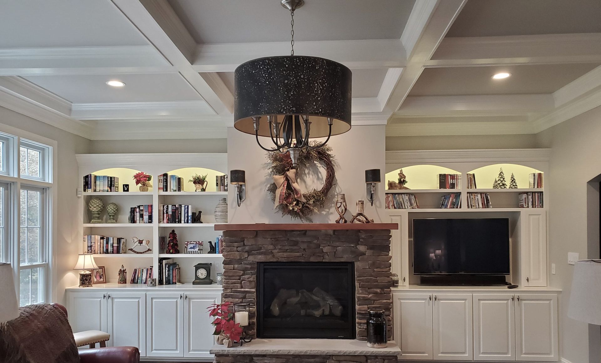 Kitchen Cabinet Painting Mechanicsville, VA: Bookcase White