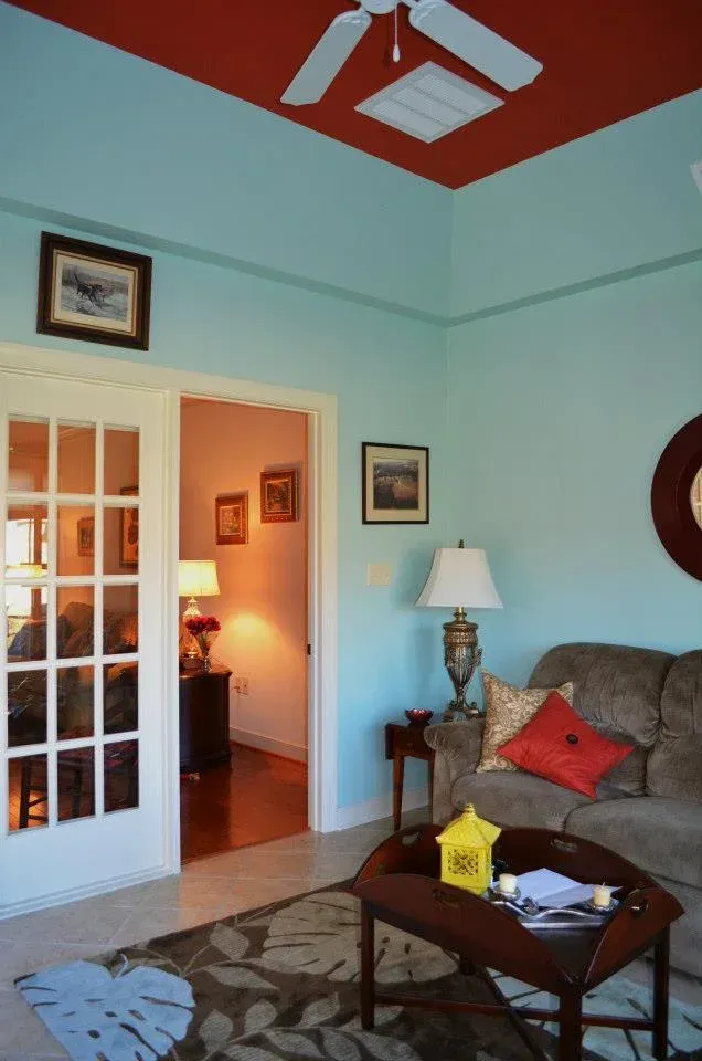 Living Room Accent Walls Teal