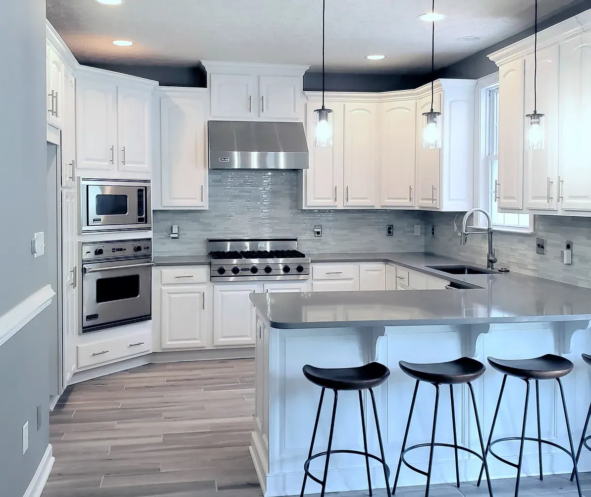 Kitchen Cabinets after White