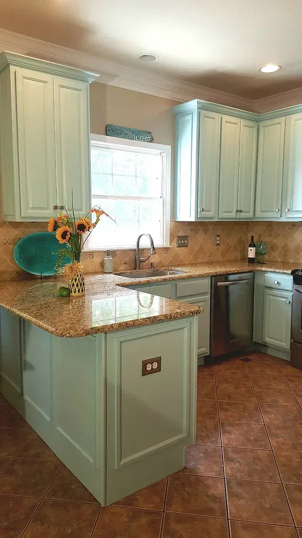 Light Blue Kitchen Cabinets
Painted Kitchen Cabinets