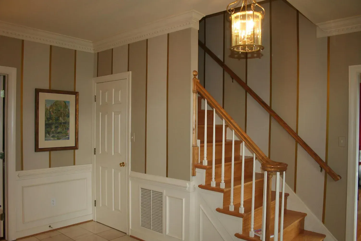 Living Room Metallic Stripes