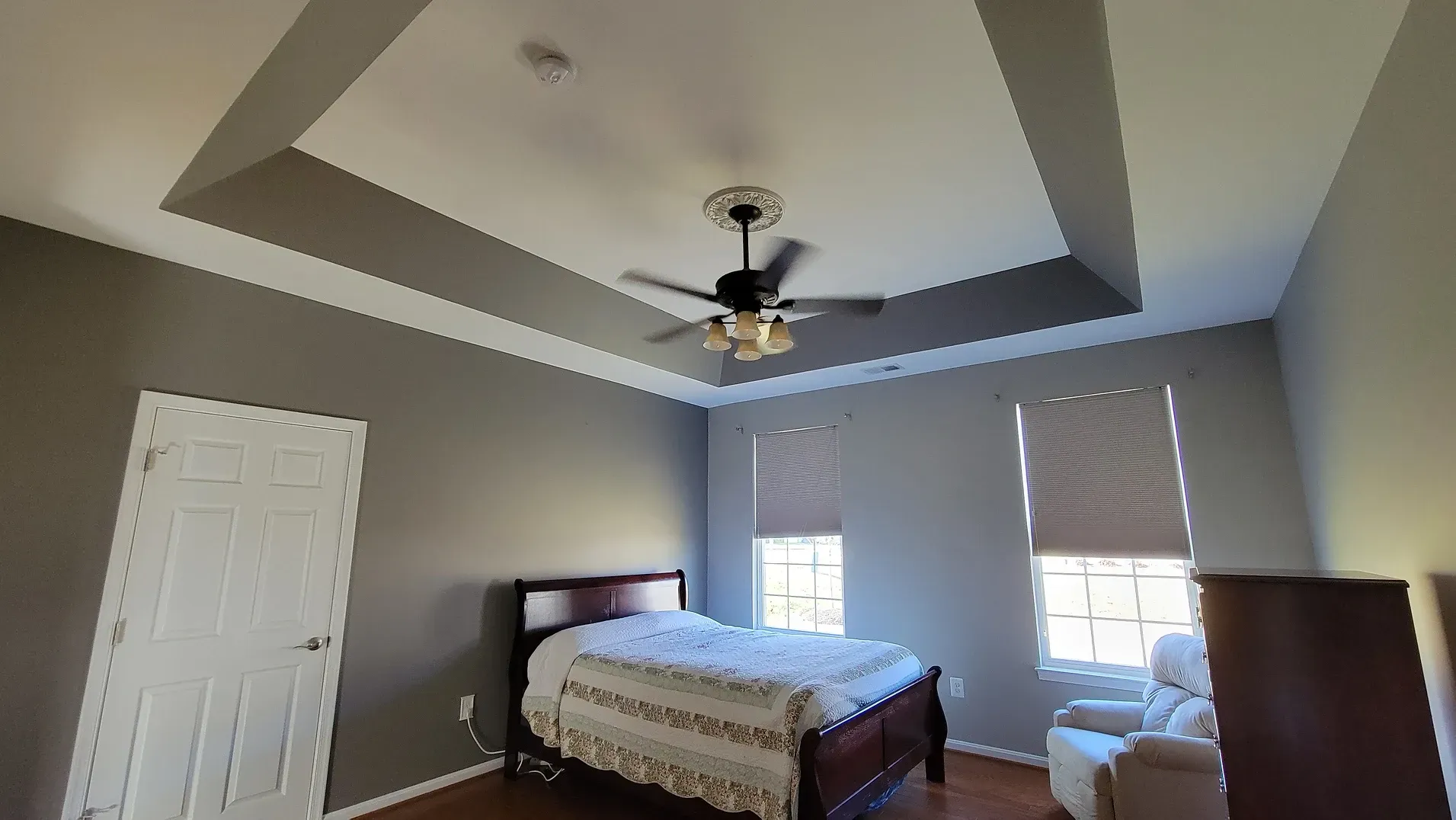 Bedroom Accent Ceiling Gray