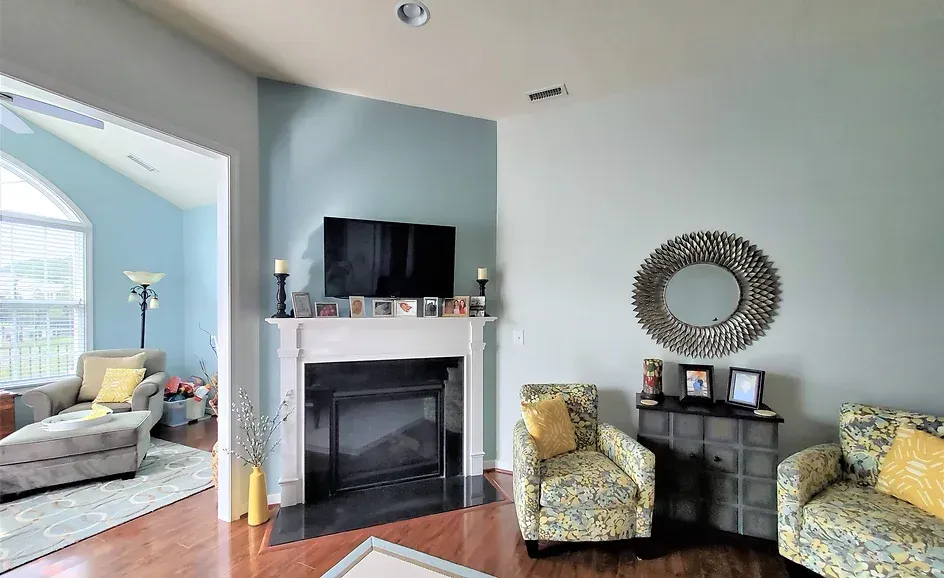 Blue Accent Wall
Blue Fireplace Wall
Accent Wall Living Room