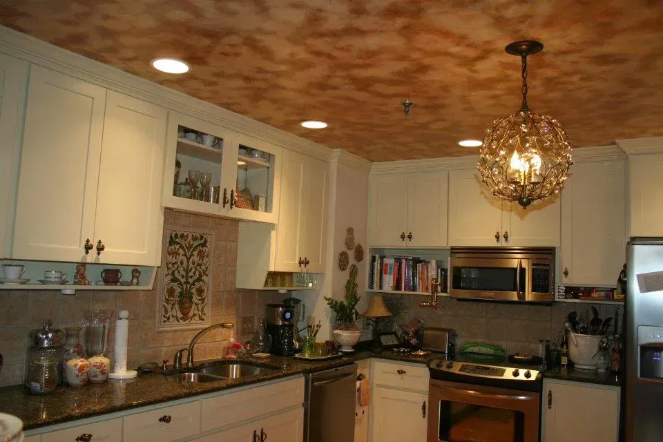 Kitchen Ceiling Faux Finish
