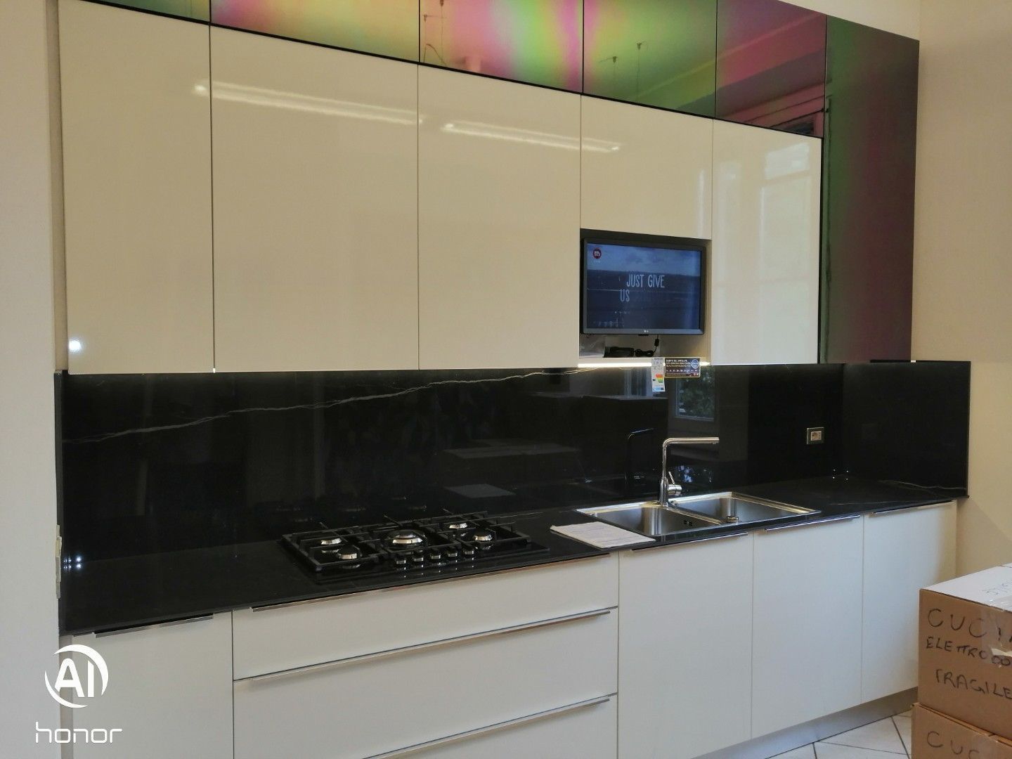 cucina laccata bianca