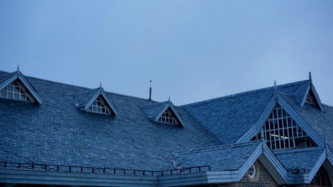 Newly installed blue roof in a residential property in Hobart TAS.