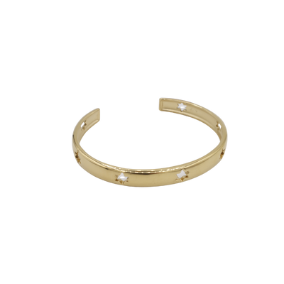 Open bangle met sterdetails