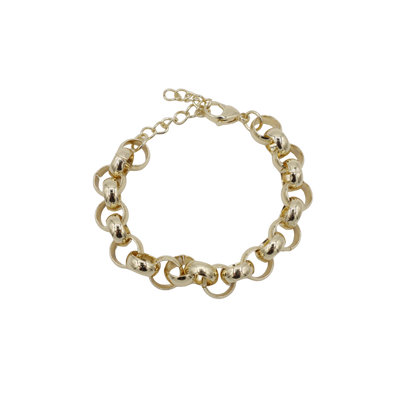 Goudkleurige chunky schakelarmband