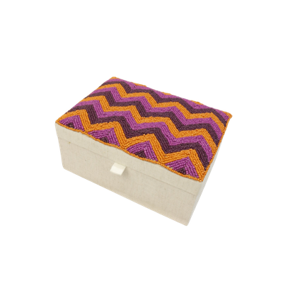 Opbergdoosje met kraaltjes