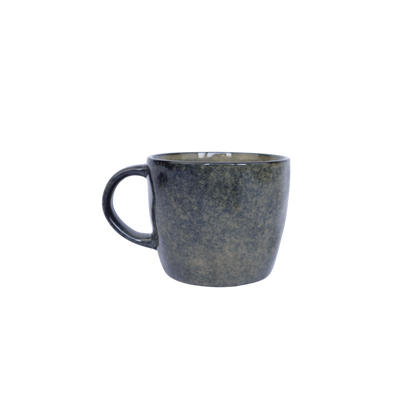 Keramieken mok – donkergrijs rustic glazuur