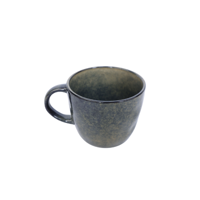 Keramieken mok – donkergrijs rustic glazuur