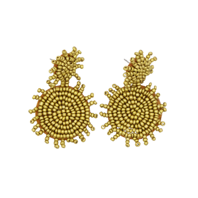 Beaded statement oorbellen