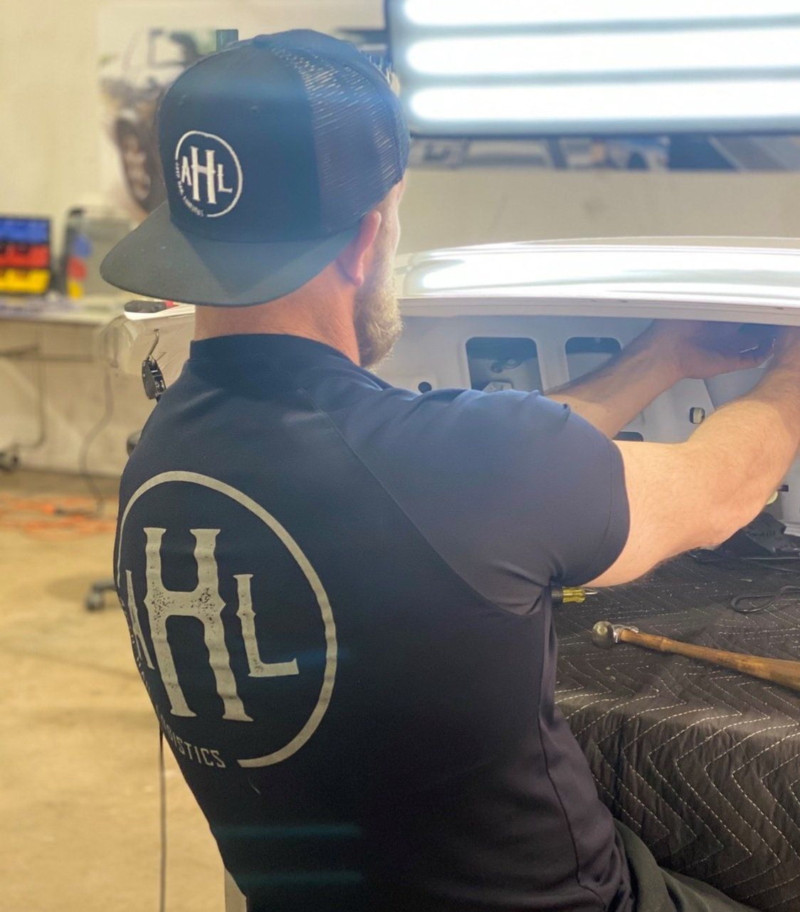 Dented Car Door — Edmond, OK — Auto Hail Logistics