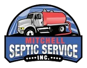 It is a logo for a Septic Service company named Mitchell Septic Service