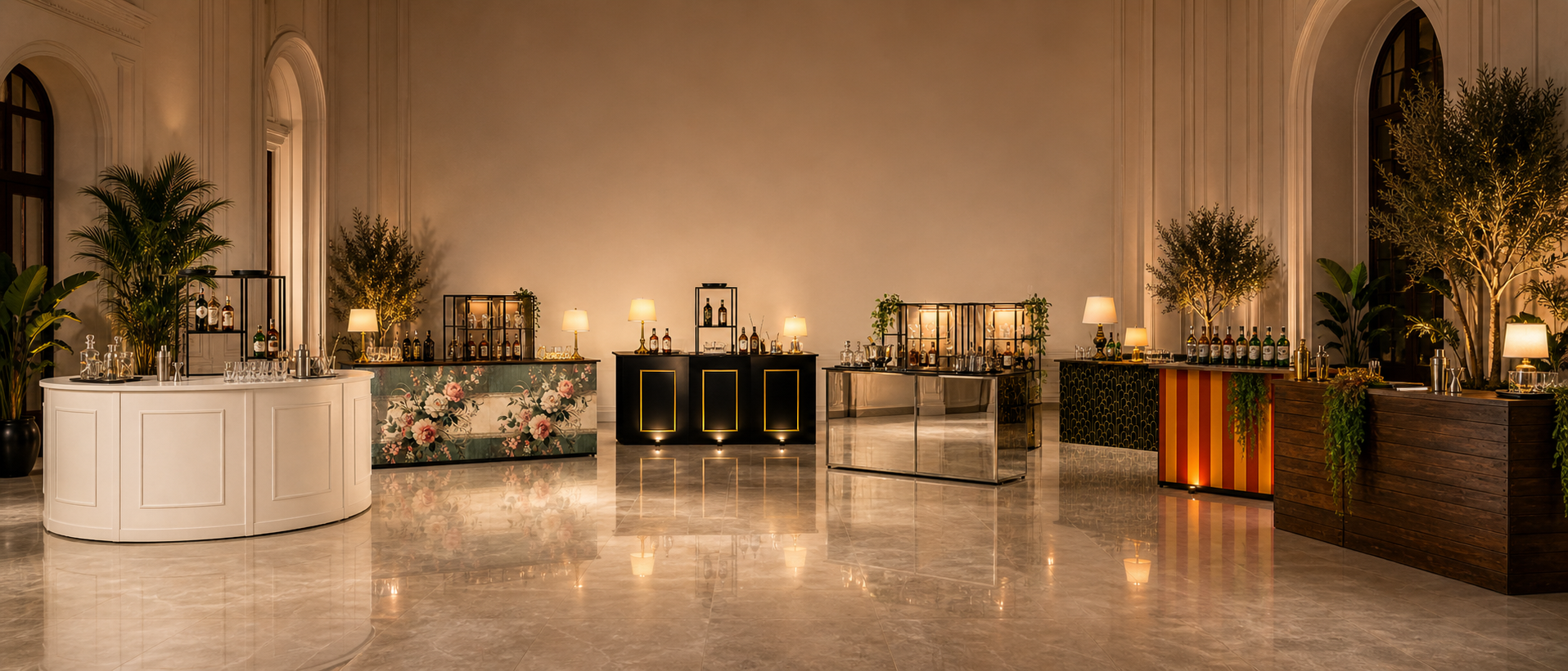 Banconi bar Barman Express per eventi luxury