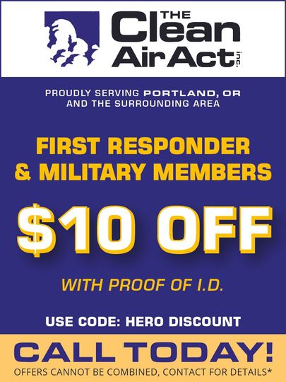 The clean air act is offering a $10 off coupon for first responders and military members.
