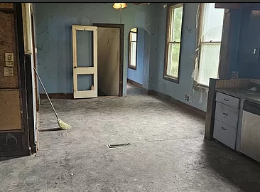 After cleaning out the dining room before we start the remodel to make it amazing.