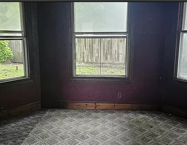 Family room prior to the remodel.
