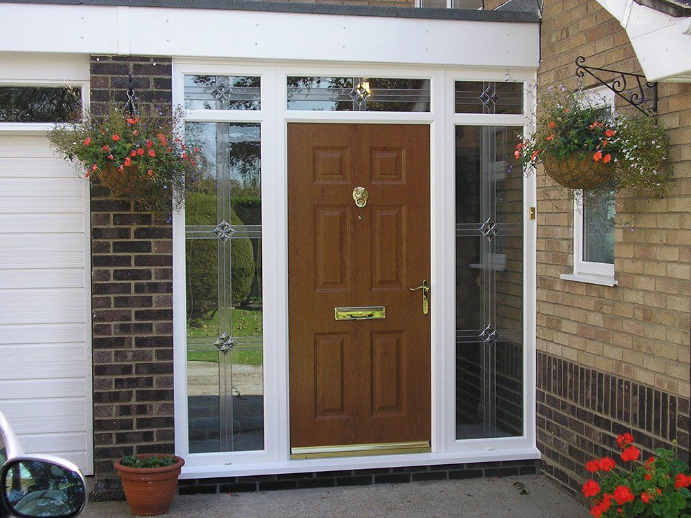 Porch infill with composite door and fully glazed side screens – Norwich, Norfolk