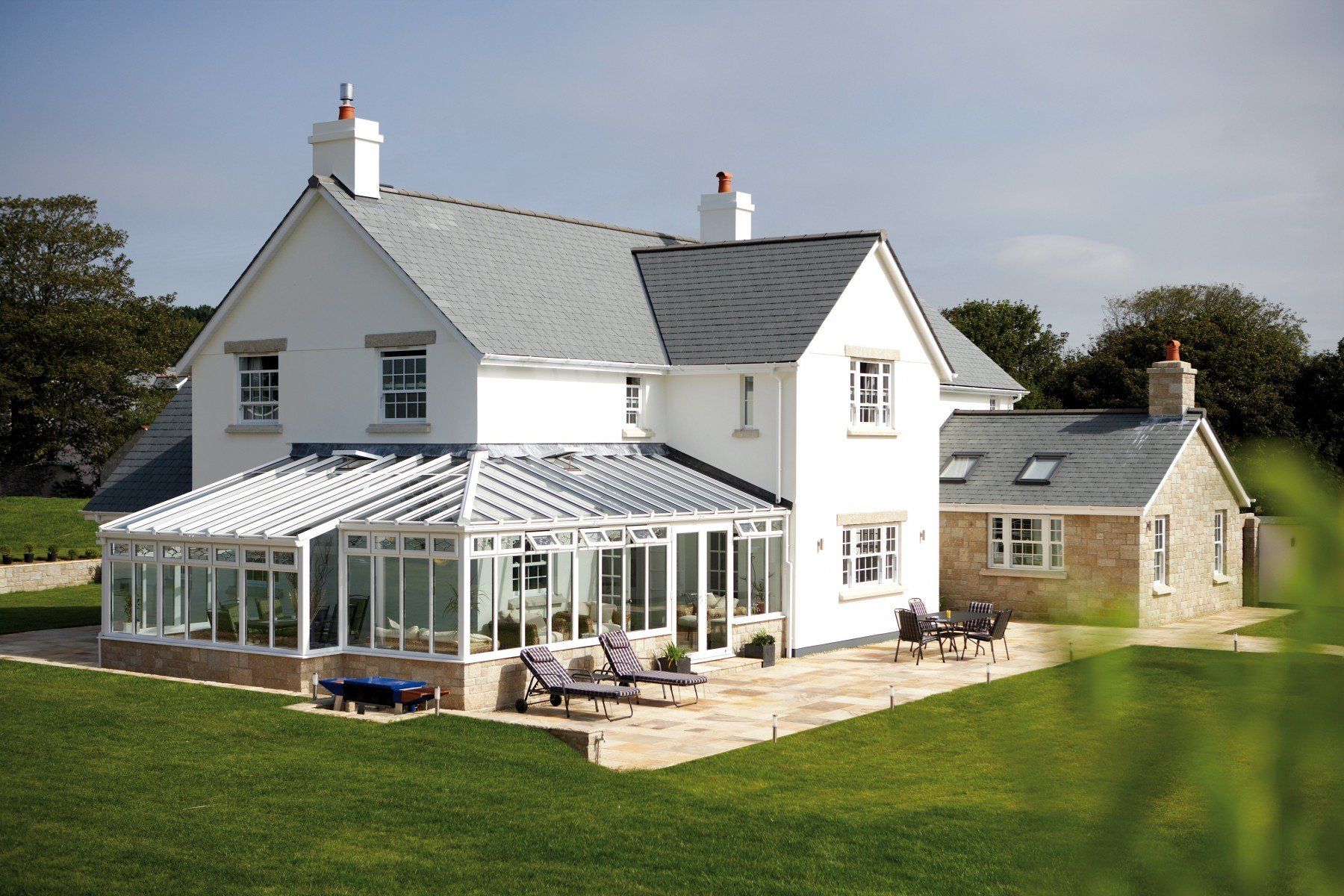 L-Shaped Lean To Conservatory