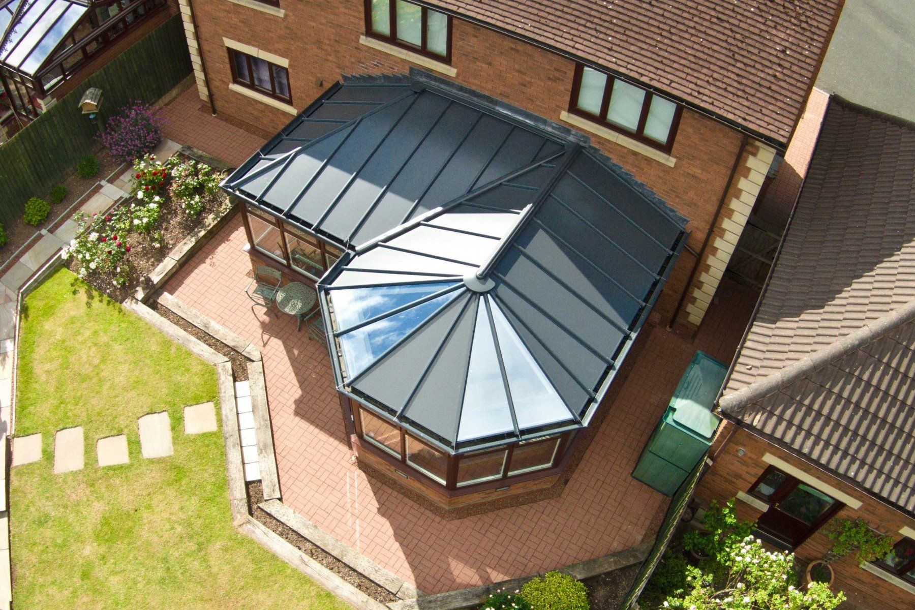 P-Shaped Conservatory with Guardian Warm Roof