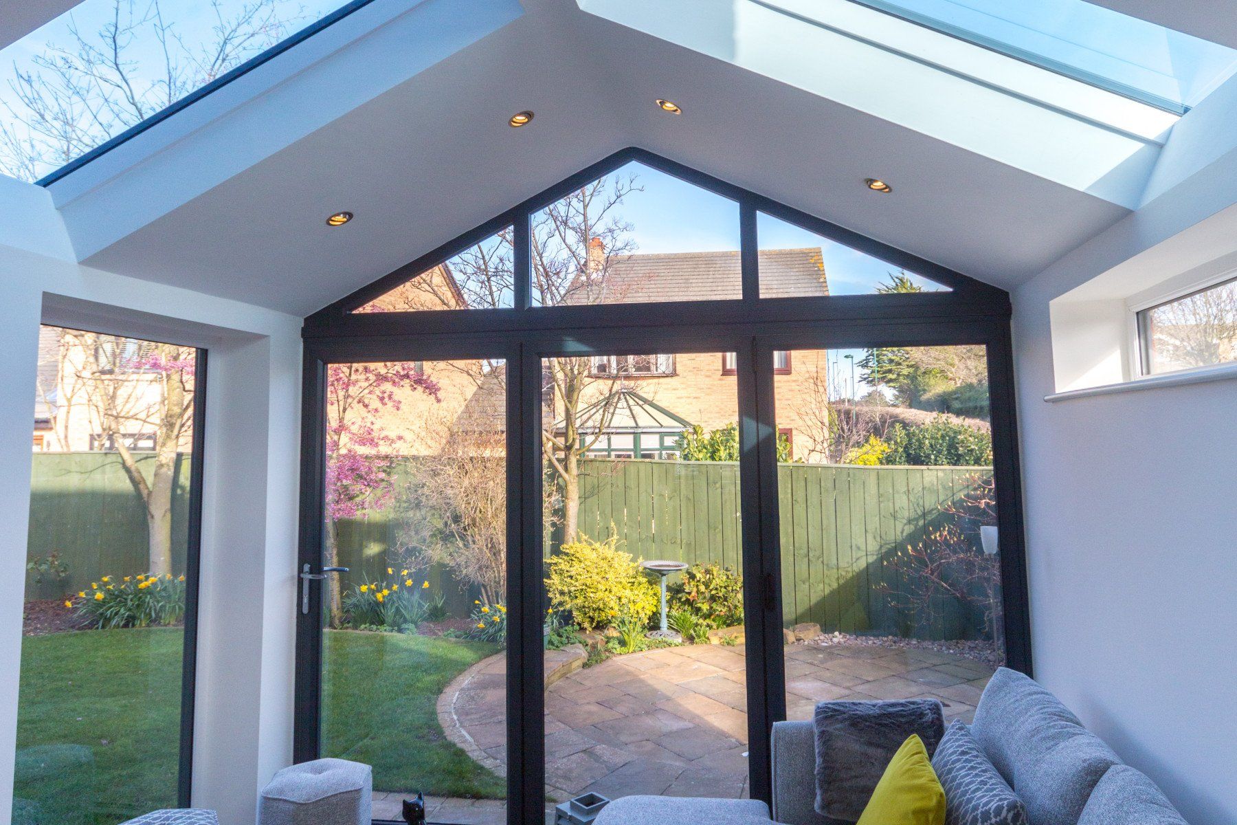 Gable End Conservatory with solid roof