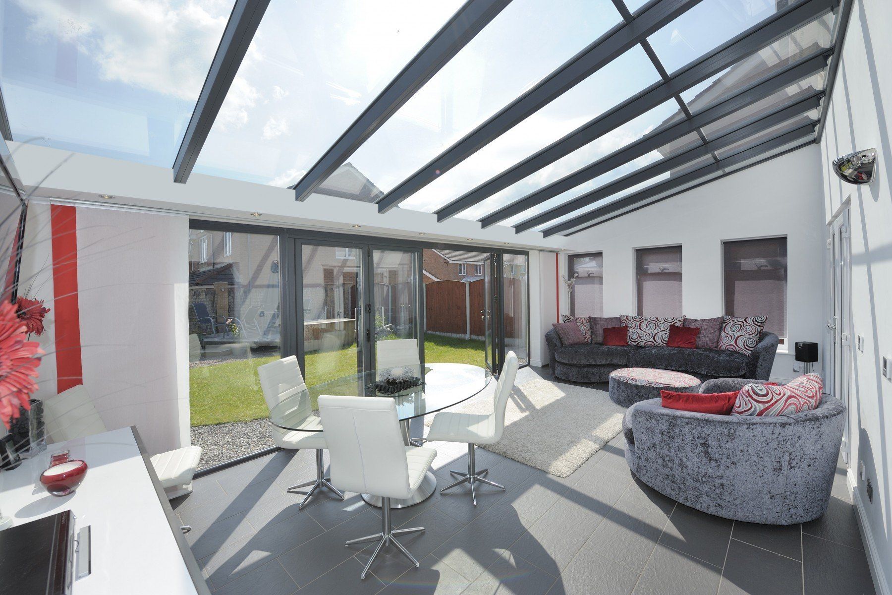 Glass Roof Lean To Conservatory