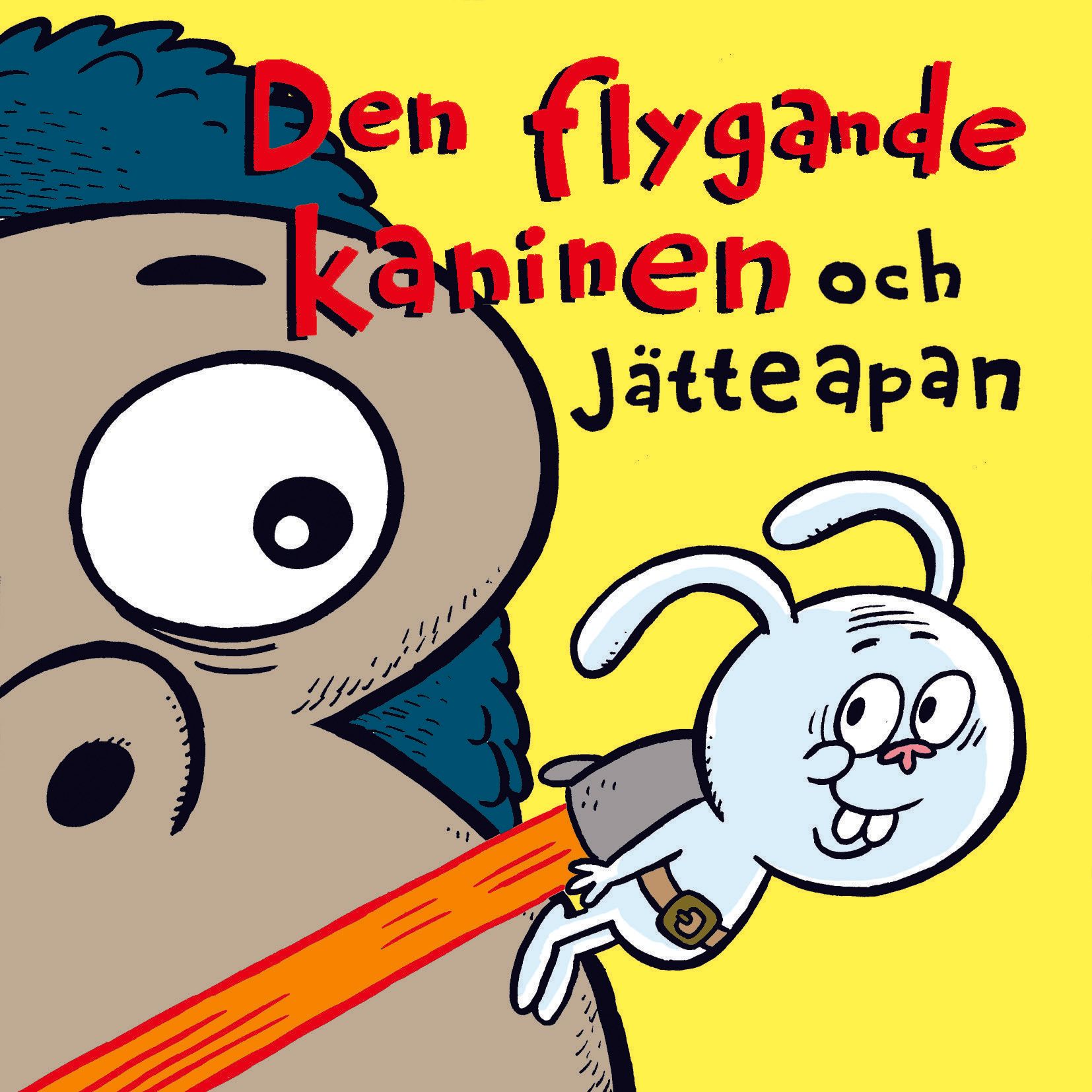 Barnboken Den flygande kaninen och jätteapan är skriven av Johan Waloo på Stevali Bokförlag.