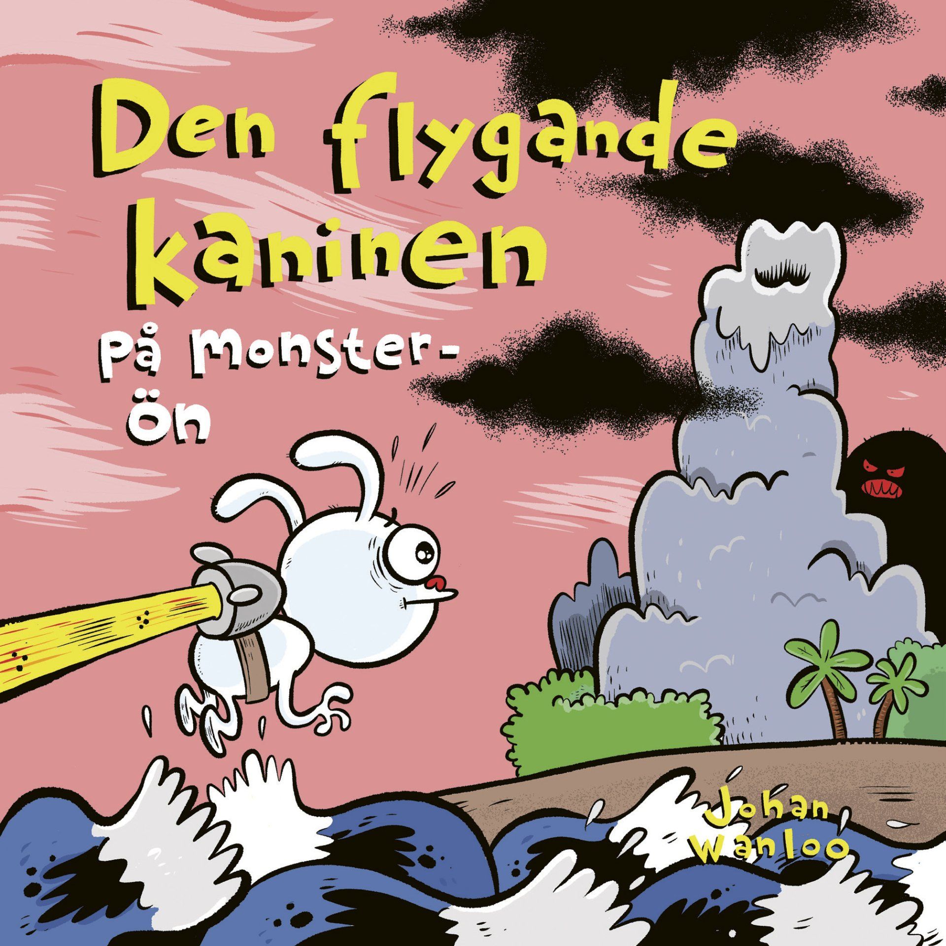 Barnboken Den flygande kaninen på monster-ön är skriven av Johan Waloo på Stevali Bokförlag.