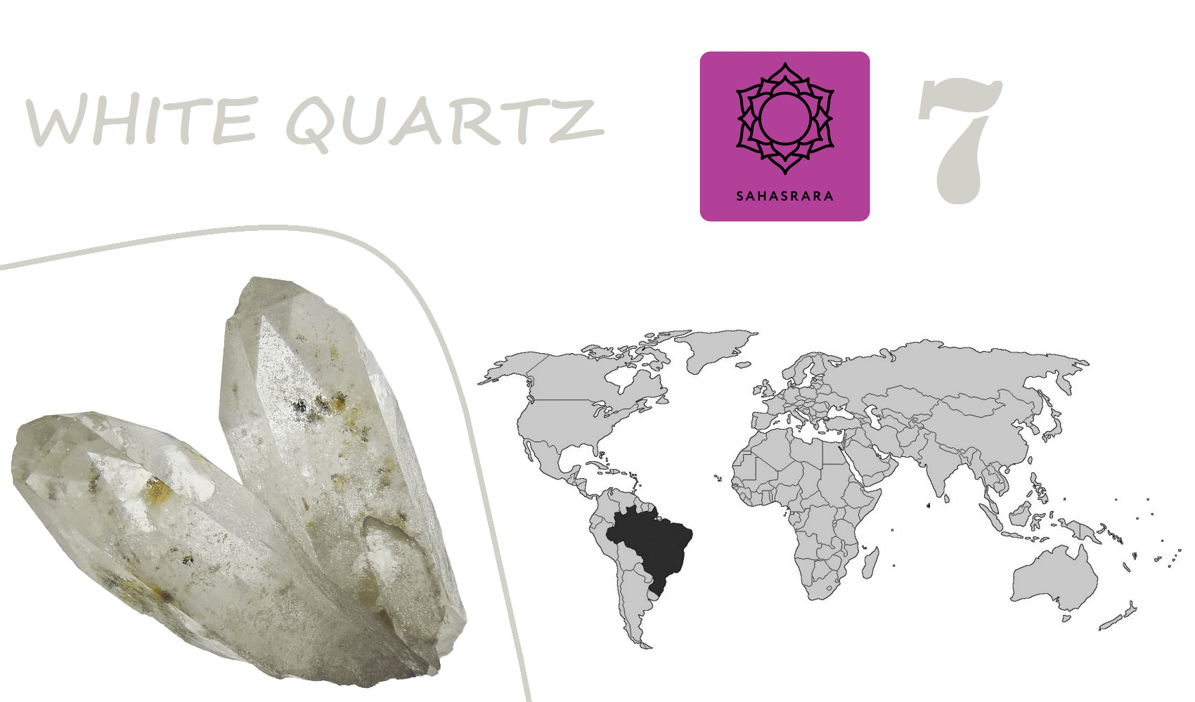 White Quartz, Chakra 7 ~ Crown Chakra