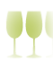 Grüne Weingläser