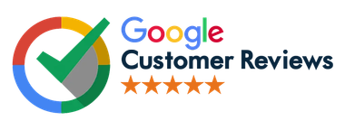 Google customer reviews logo with a check mark in a circle.