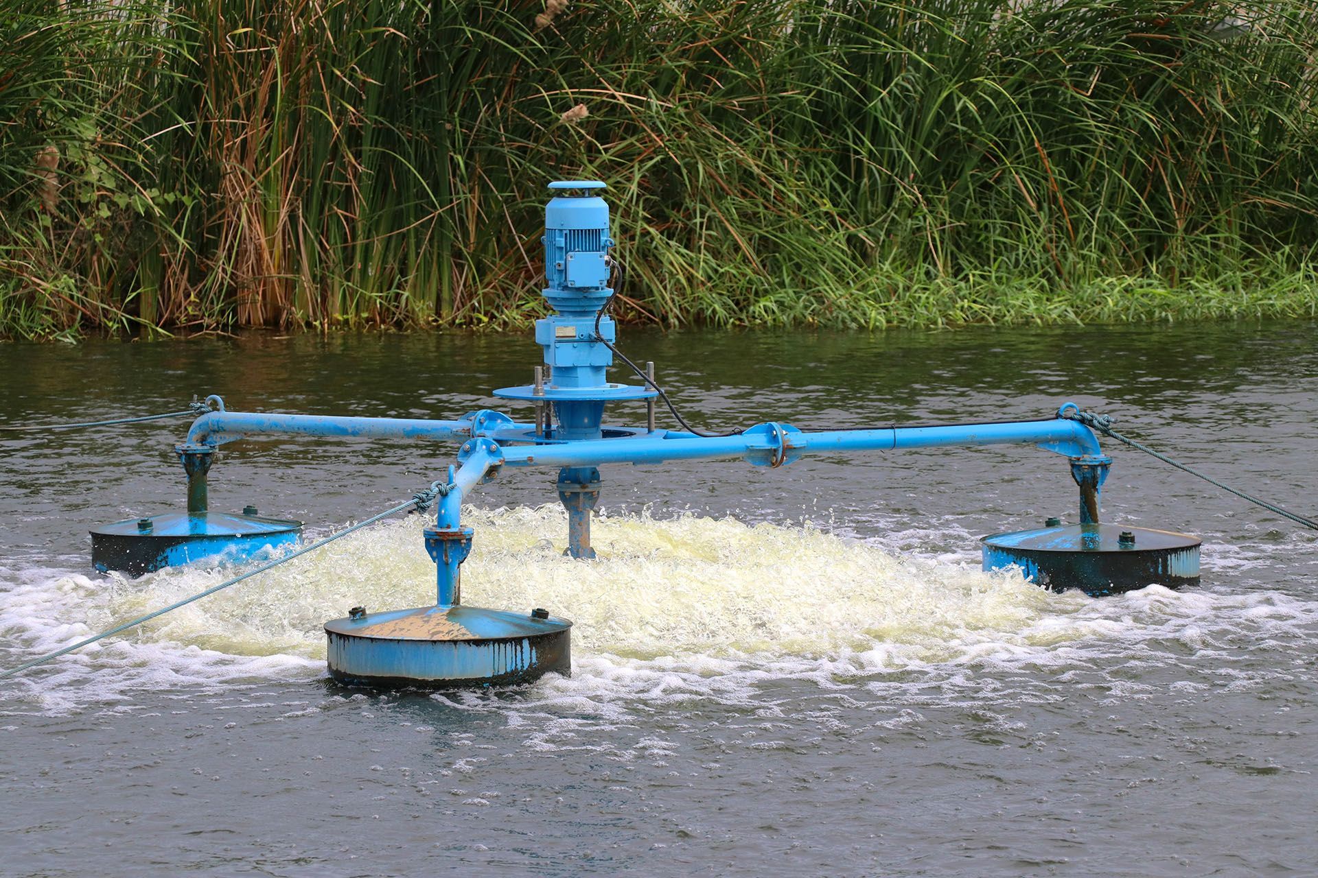 aerator pump in action