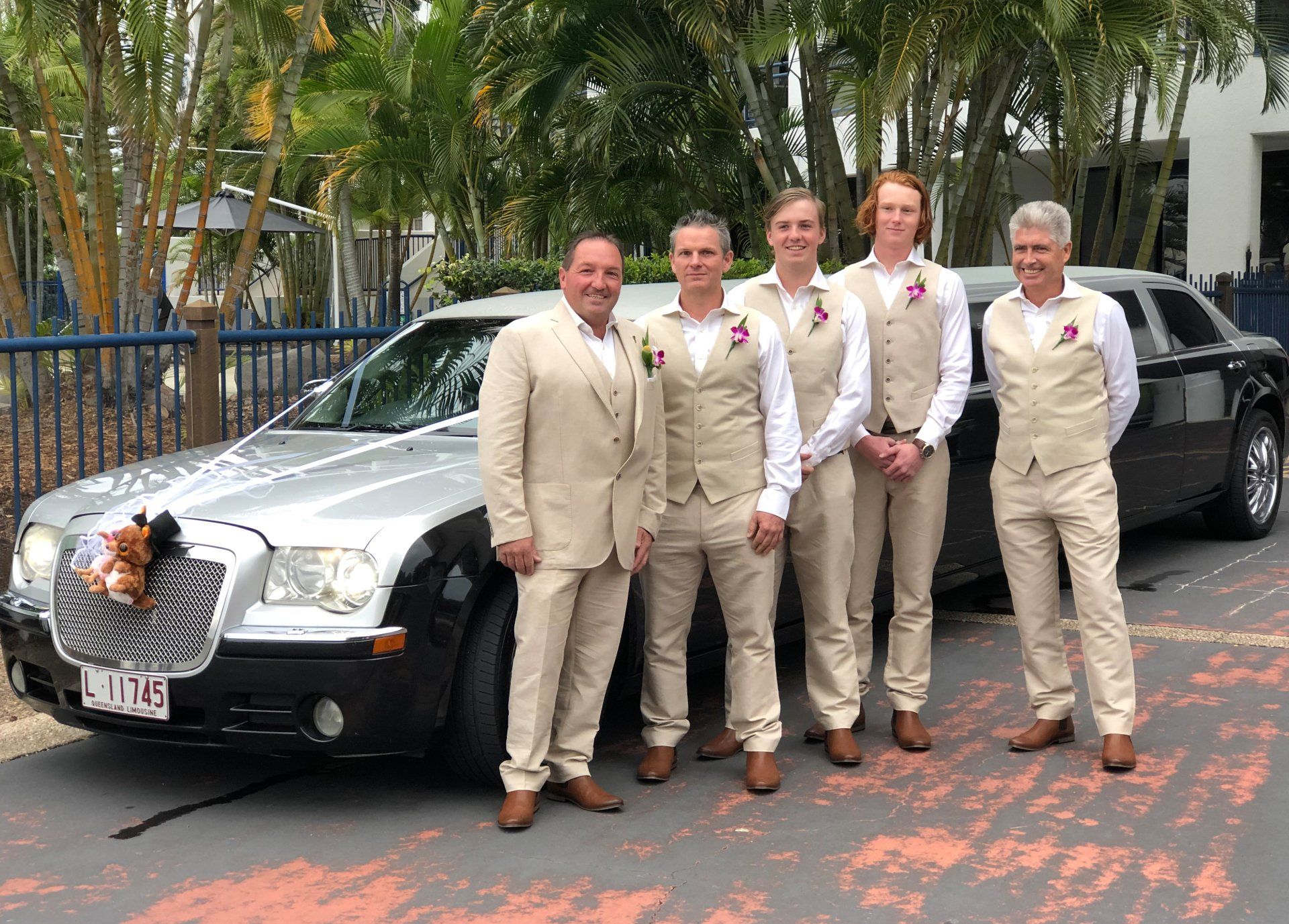 Limousine Behind The Grooms Maid — Superstretch300 Limousines in Golden Beach, QLD