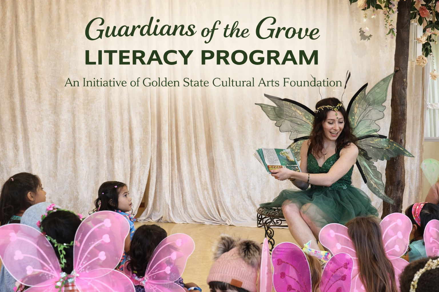 Teacher reads to children in classroom;