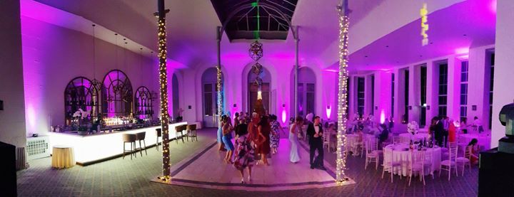 Uplighting in the Conservatory at Wynyard Hall