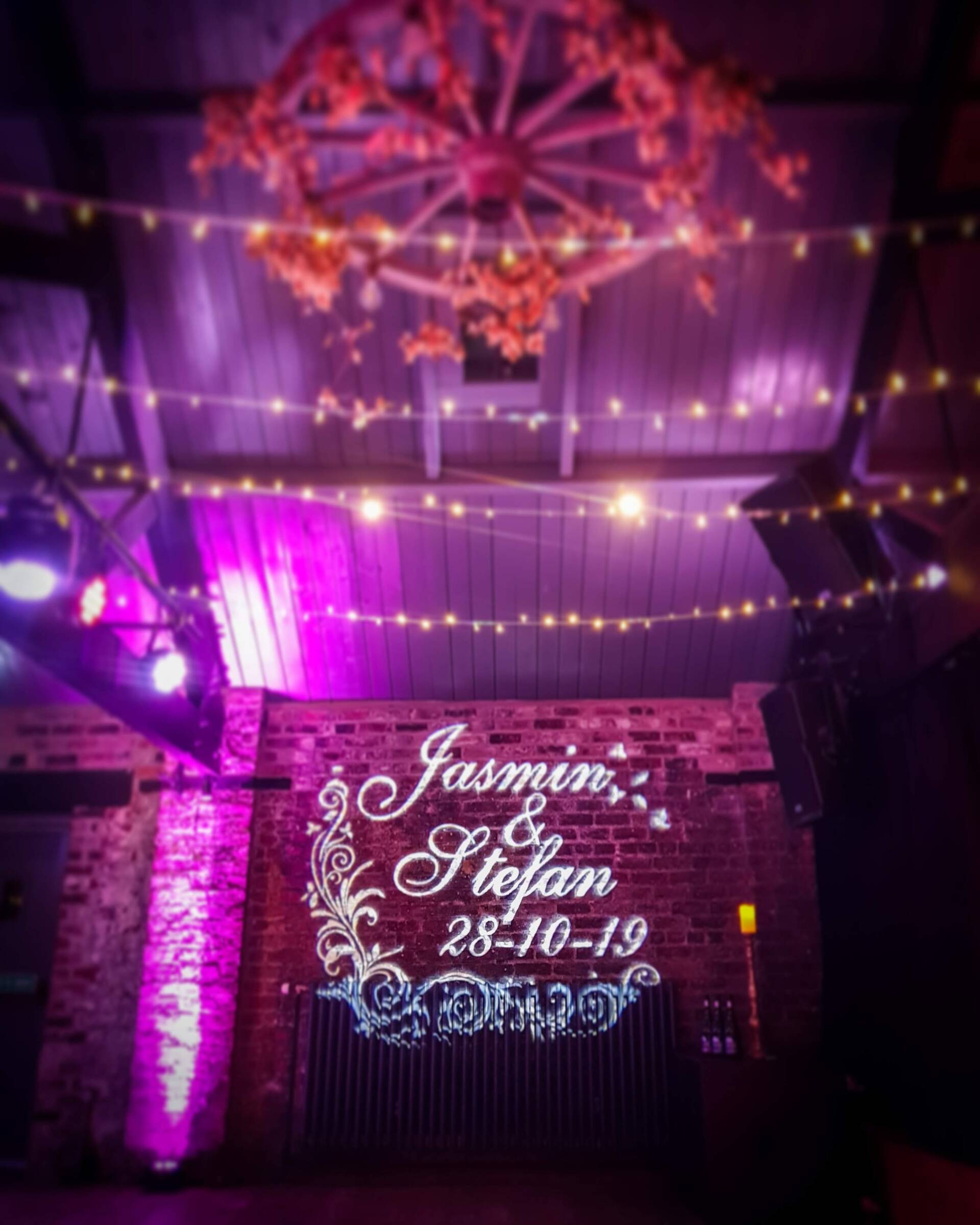 Monogram on the wall