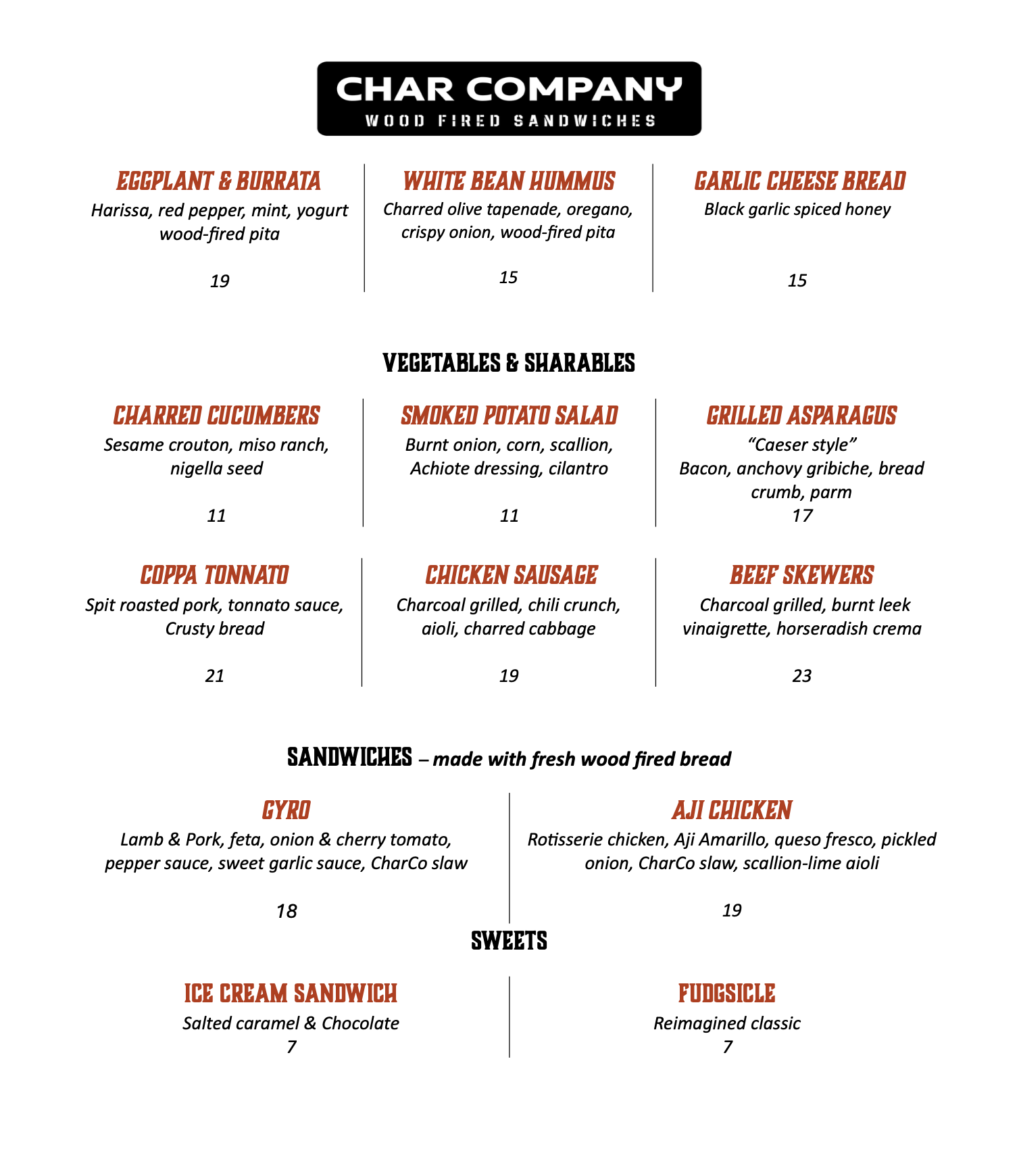 Char Company & haywire popup menu