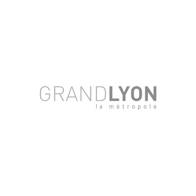 Un logo pour grandlyon la métropole sur fond blanc