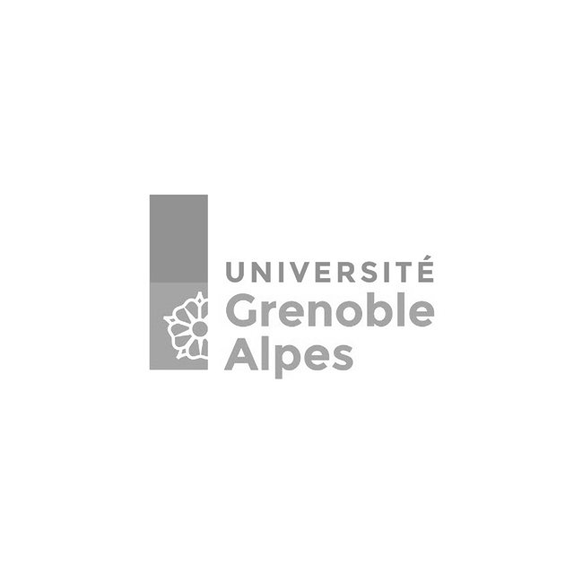 Un logo noir et blanc pour l'université grenoble alpes