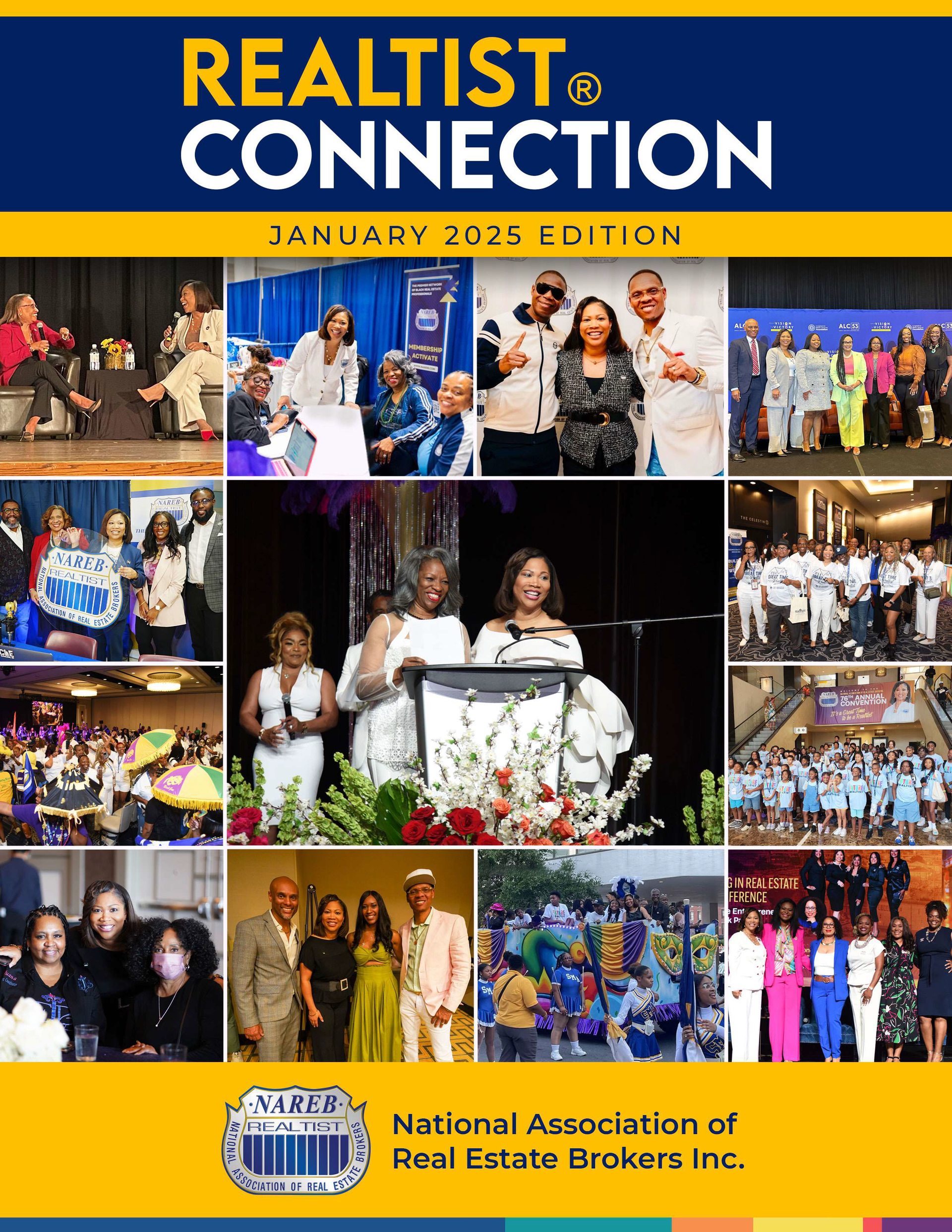 A collage of photos with the title realist connection