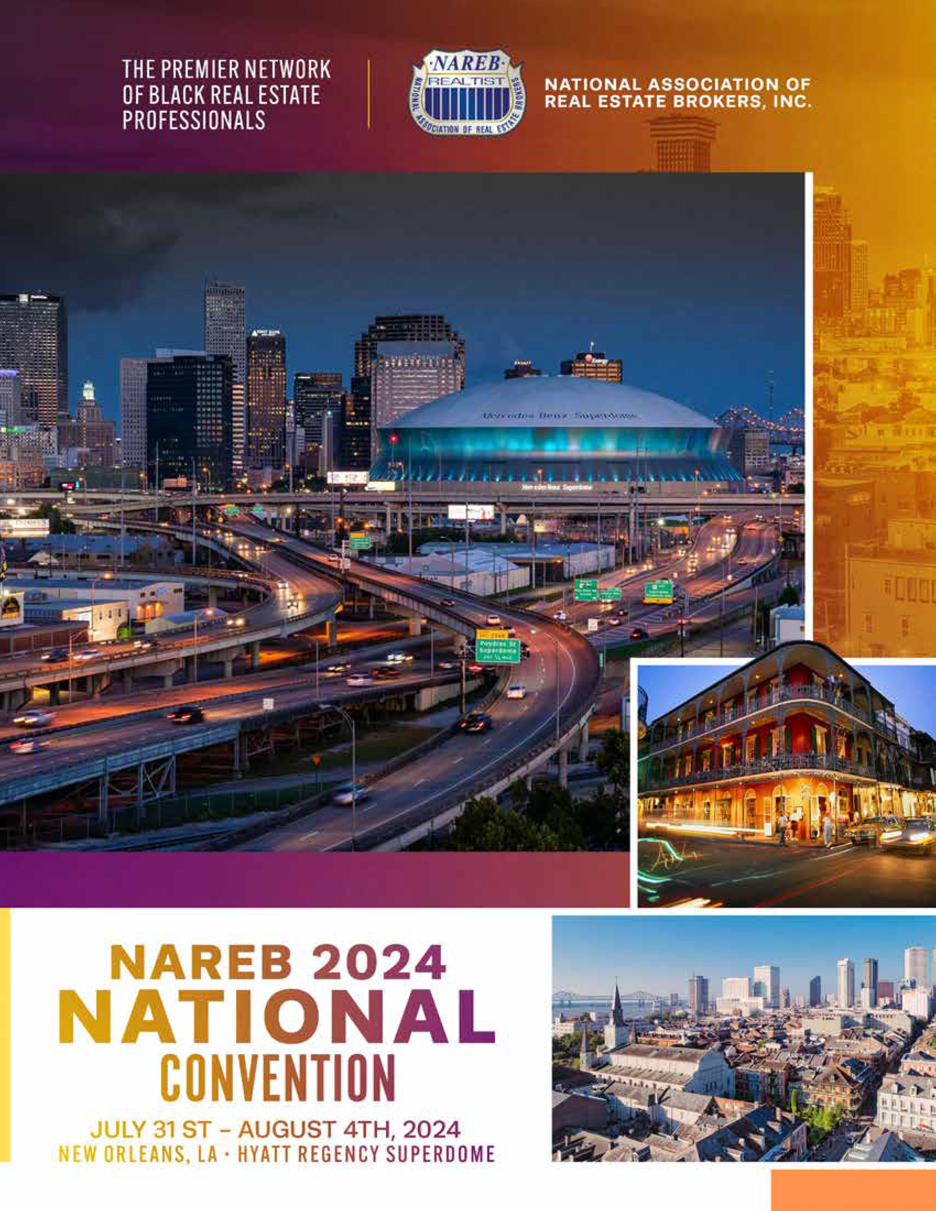 A poster for the nareb 2024 national convention