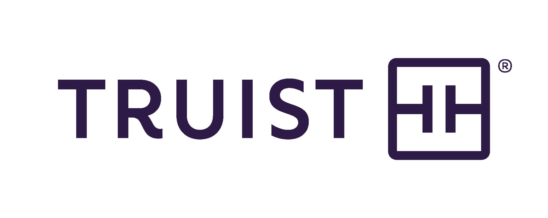 A purple logo for a company called truist hh.