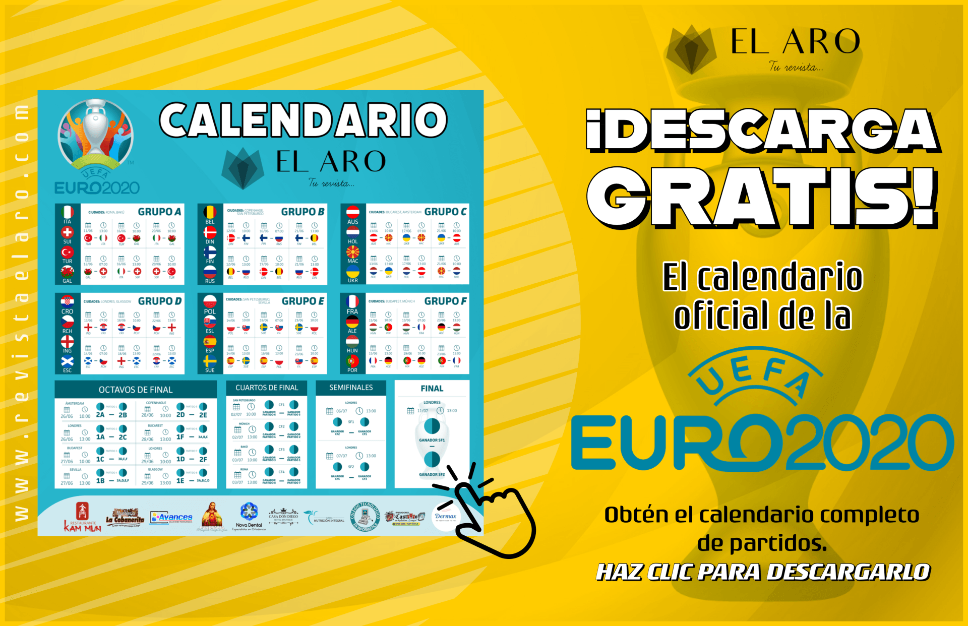 Calendario Eurocopa 2020