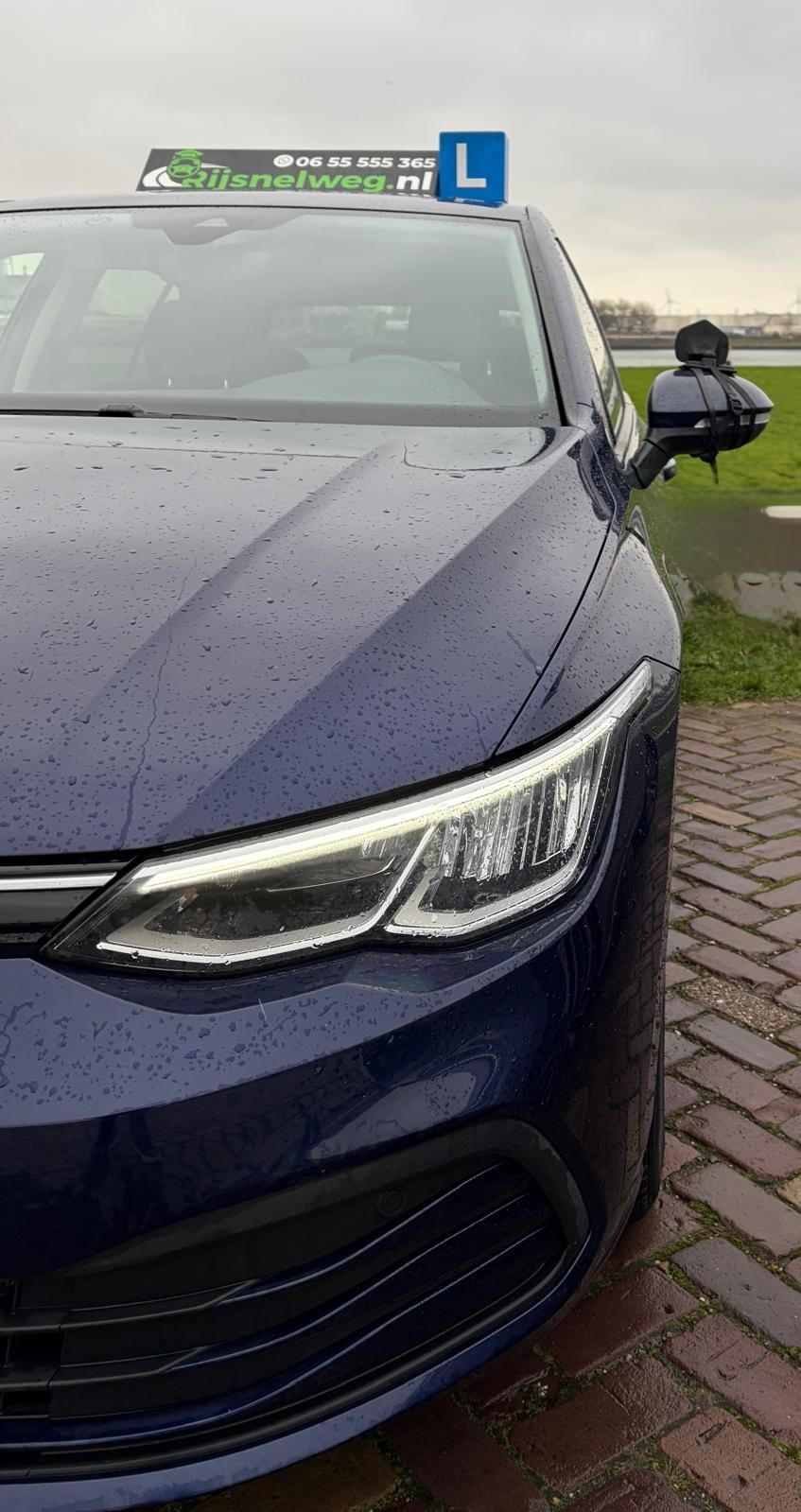 de auto's op een rij