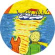 Logo circolare Rosa dei Venti 5 Terre Boat Tours Levanto