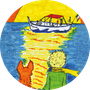 Logo circolare Rosa dei Venti 5 Terre Boat Tours Levanto